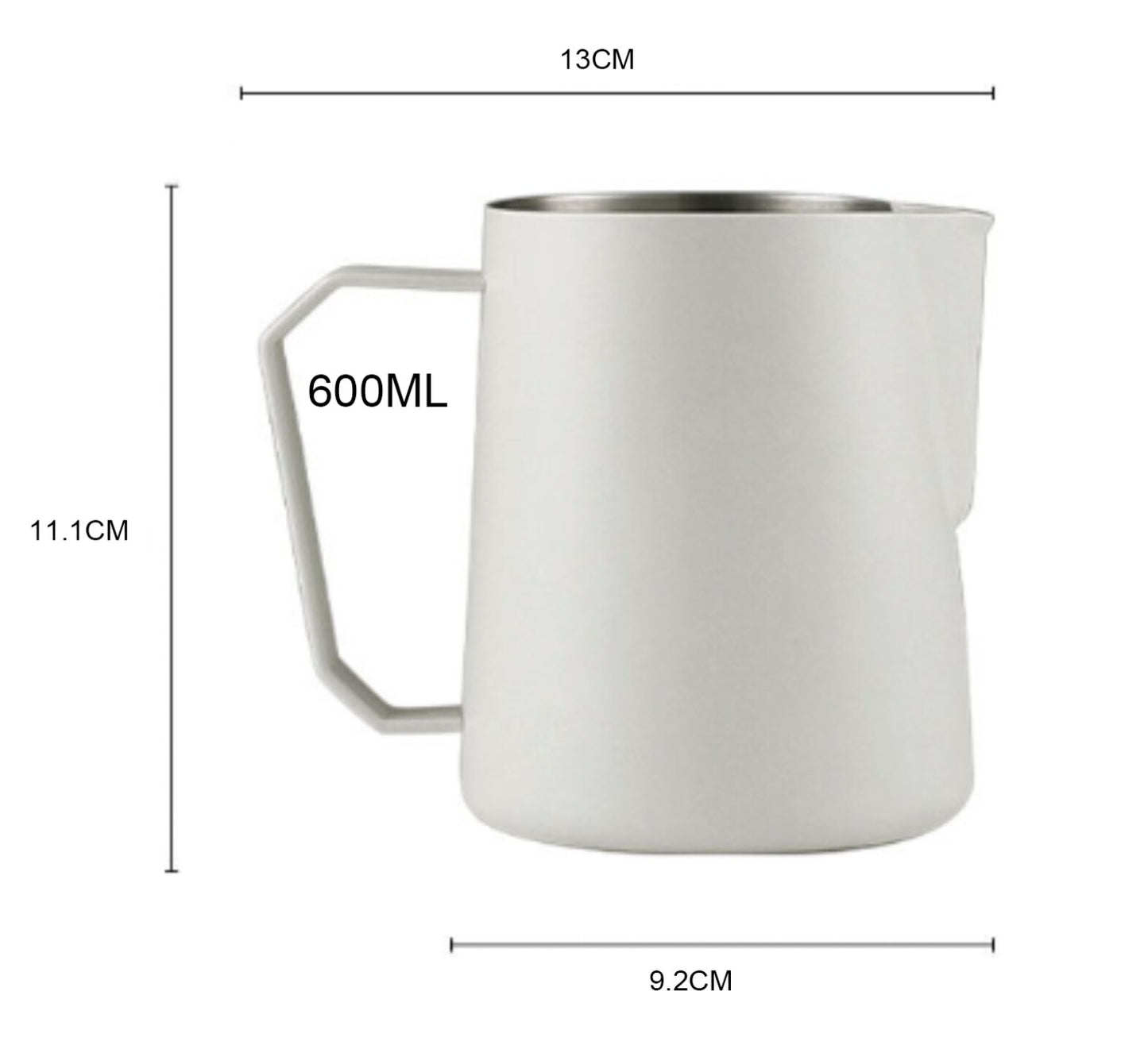 TBM Precision Milk Pitcher with Sharp Spout