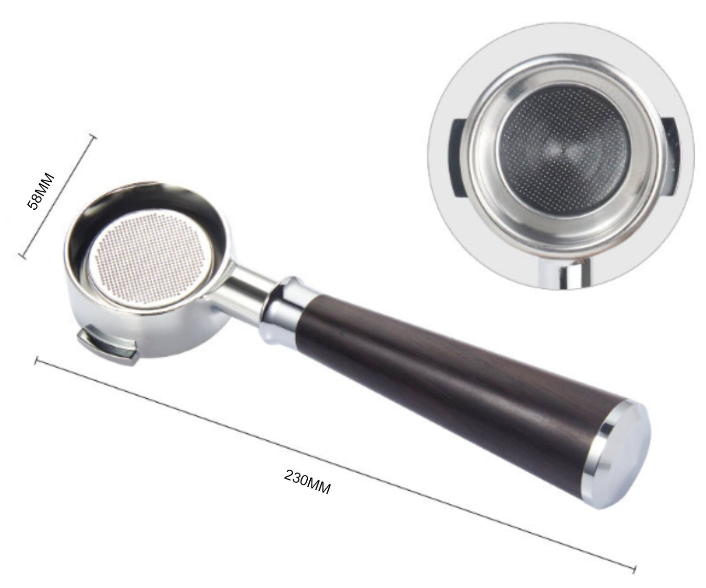 TBM 2 Ears 58mm Portafilter Fits Most Coffee Machines